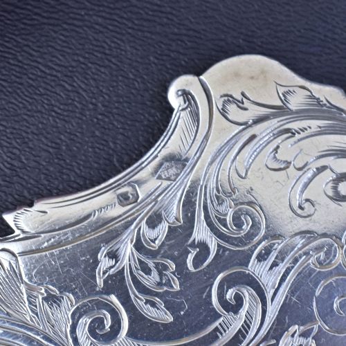 FINELY ENGRAVED FRENCH SILVER FISH KNIFE BY HENIN CIE BELLE POQUE PERIOD - ADDITIONAL PHOTO 6