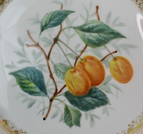 RARE SET OF 4 HANDPAINTED RUSSIAN IMPERIAL PLATES BY KORNILOV BROTHERS CIRCA 18611884 - ADDITIONAL PHOTO 4
