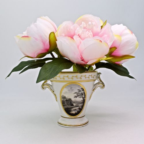 DERBY PORCELAIN TWOHANDLED VASE PAINTED BY ZACHARIAH BOREMAN CIRCA 17821805 - ADDITIONAL PHOTO 1