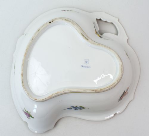 FINE GERMAN PORCELAIN DISH PAUL MLLER SELB RWEHSNER SAXON BOUQUETS BAVARIA C 1900 - ADDITIONAL PHOTO 8