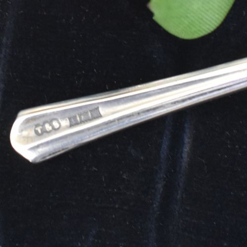 VINTAGE STERLING SILVER GUILLOCH ENAMEL TEA SPOONS IN ORIGINAL BOX TURNER SIMPSON LTD - ADDITIONAL PHOTO 3