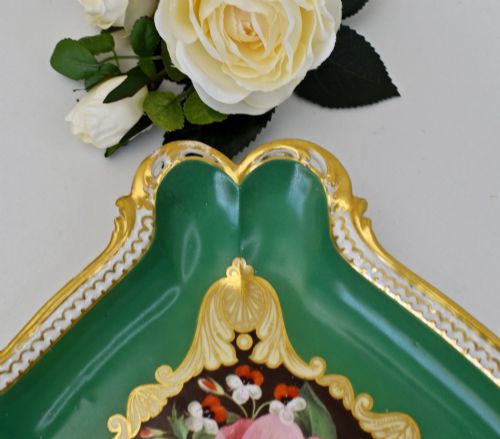 FINE DOE ROGERS WORCESTER PORCELAIN TRAY PLAQUE C18301840 - ADDITIONAL PHOTO 7