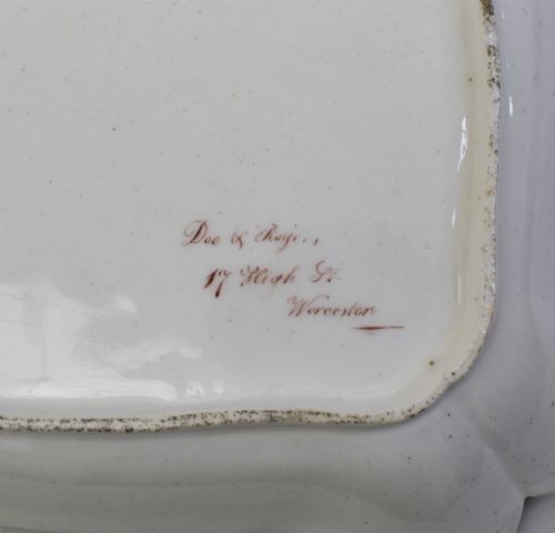 FINE DOE ROGERS WORCESTER PORCELAIN TRAY PLAQUE C18301840 - ADDITIONAL PHOTO 9