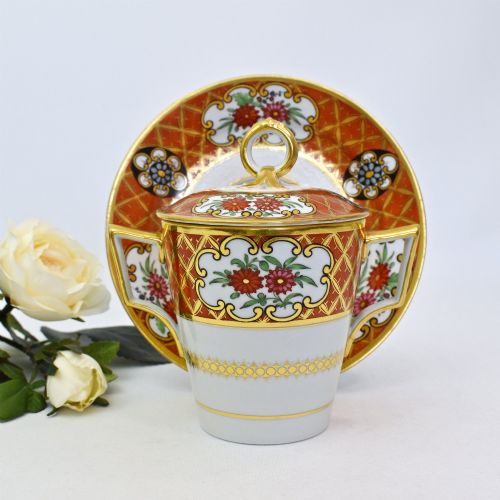 FINE BARR FLIGHT BARR WORCESTER PORCELAIN CAUDLE CHOCOLATE CUP COVER STAND C18071813 - ADDITIONAL PHOTO 1