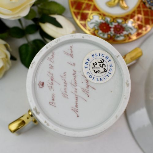 FINE BARR FLIGHT BARR WORCESTER PORCELAIN CAUDLE CHOCOLATE CUP COVER STAND C18071813 - ADDITIONAL PHOTO 10