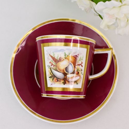 FINE ROCKINGHAM COFFEE CUP AND SAUCER PATTERN 743 YATES LEEDS C18261830 - ADDITIONAL PHOTO 3