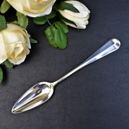 SET OF SIX SCOTTISH SILVER GRAPEFRUIT SPOONS BY HAMILTON INCHES EDINBURGH 1923 - ADDITIONAL PHOTO 1