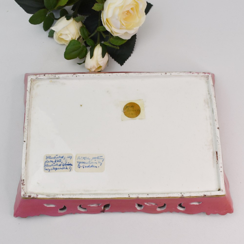 Fine Topographical Tray Doe & Rogers, Chamberlain Worcester, c1830 View VIII