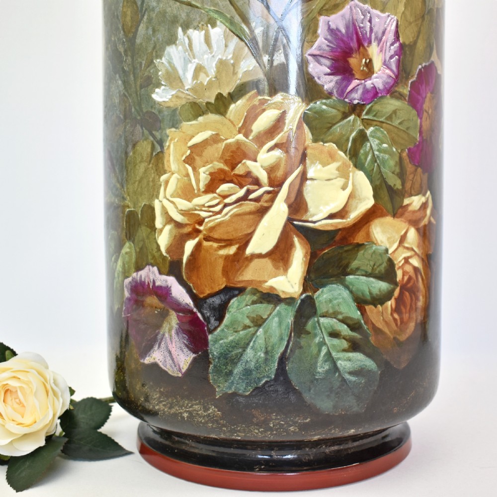 Spectacular French Barluet et Cie Creil et Montereau G. Lemonnier Earthenware Vase  c1876 View VI