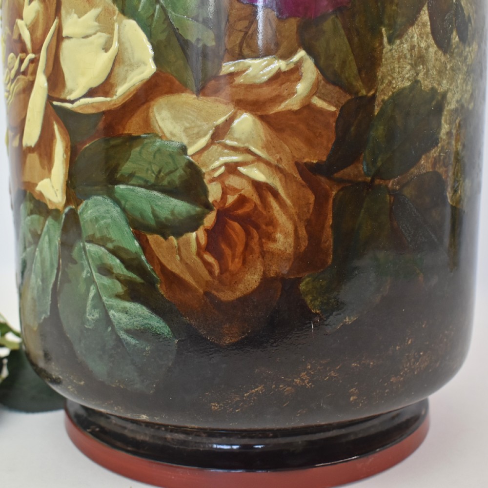 Spectacular French Barluet et Cie Creil et Montereau G. Lemonnier Earthenware Vase  c1876 View VIII