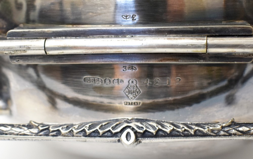 Victorian Silverplated Folding Biscuit Box. Sheffield Fenton Bros 1880 View X