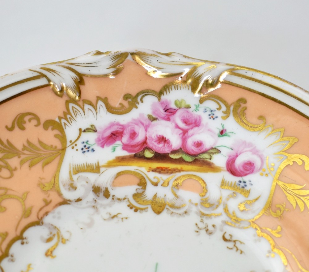 Fine Coalport Cecil Jones Tea & Coffee True Trio, c.1840 View VIII