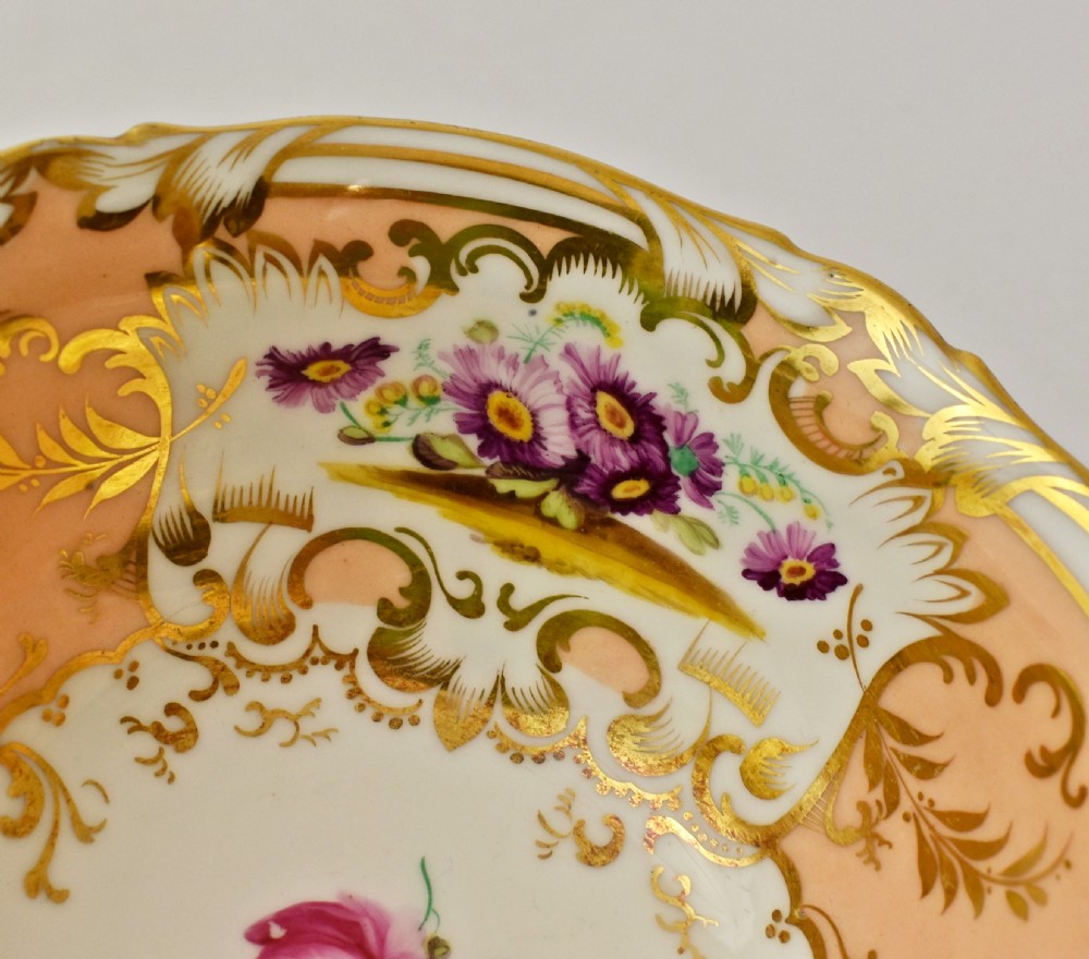 Fine Coalport Cecil Jones Tea & Coffee True Trio, c.1840 View XIV