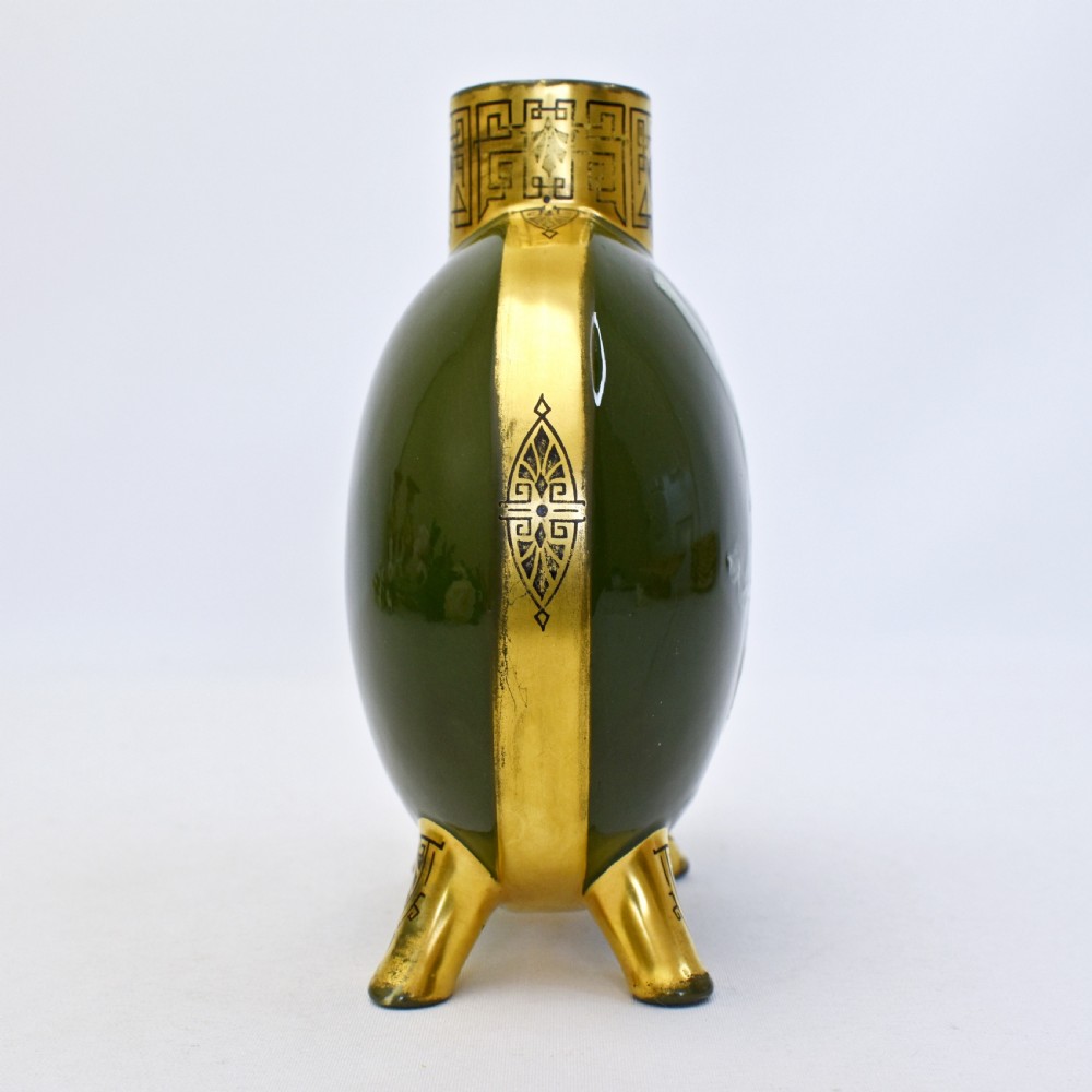 Antique Moore Brothers Pâte-sur-Pâte Vase – Henry Saunders, c.1880 View V