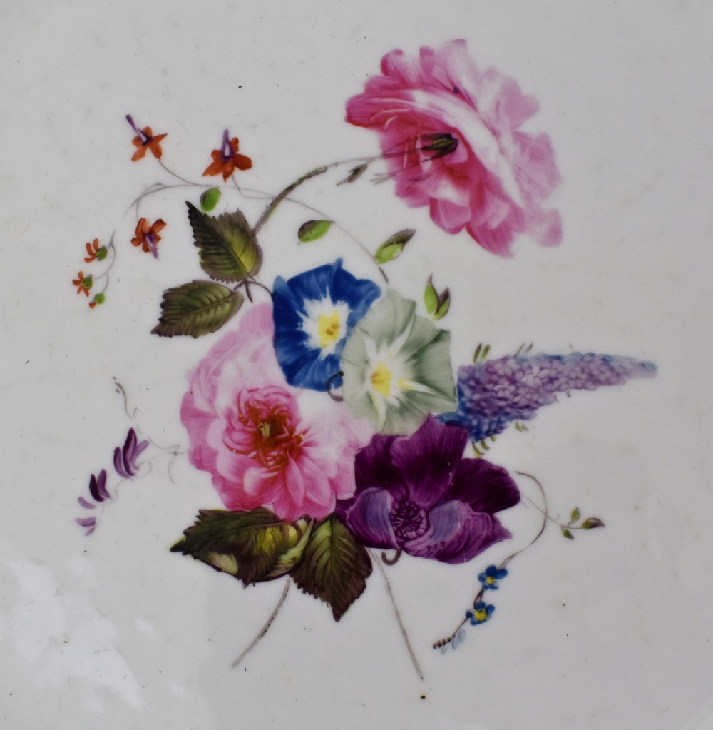 Early 19th Century Spode Botanical Dessert Service for 12, Felspar Porcelain View XXIV