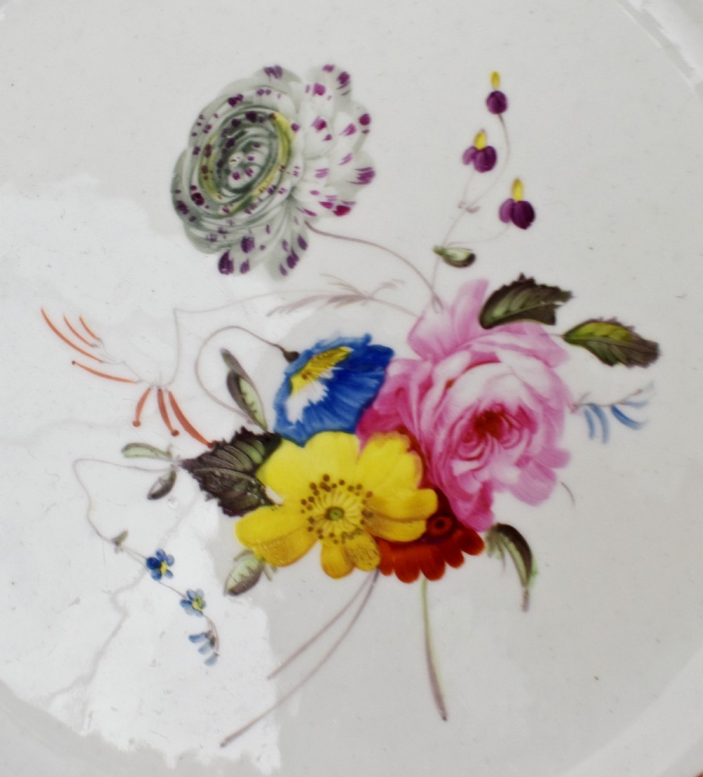 Early 19th Century Spode Botanical Dessert Service for 12, Felspar Porcelain View XXV