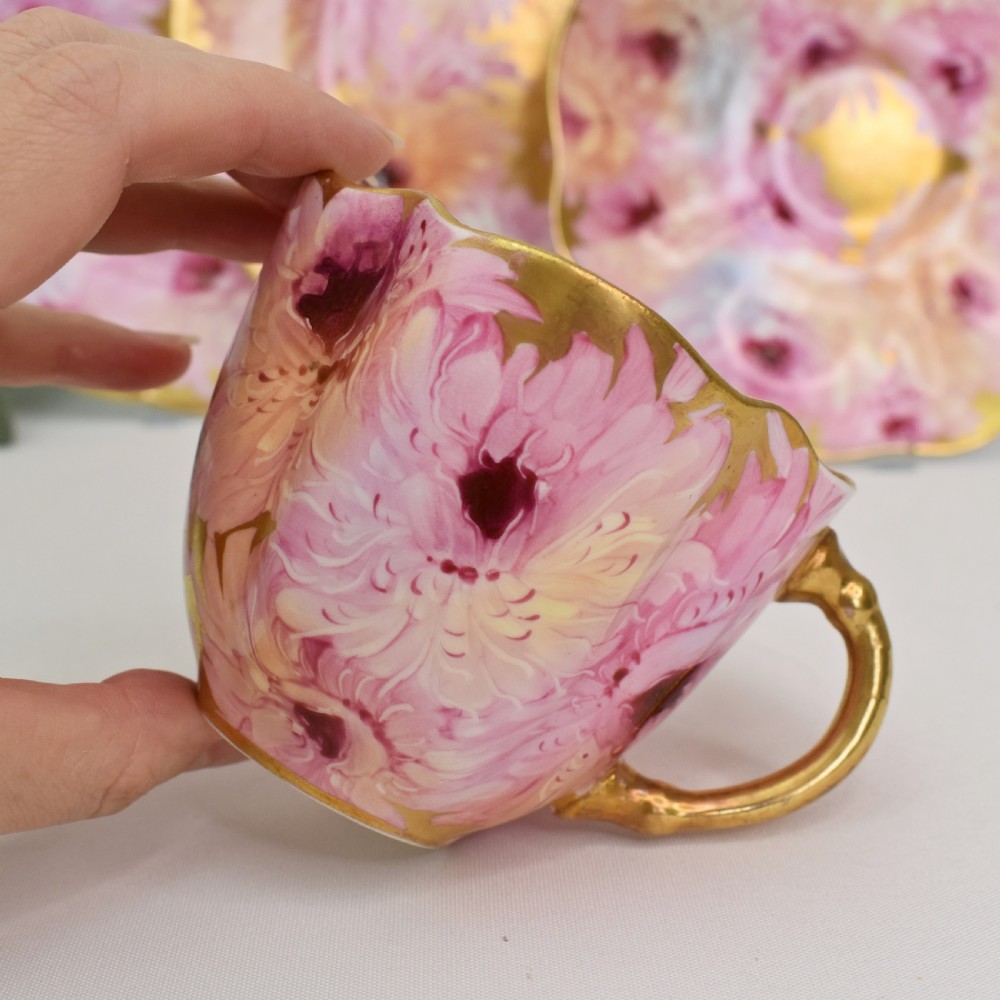 A Rare Hammersley Hand-Painted Chrysanthemum Breakfast Set, c.1887–1912 View VIII