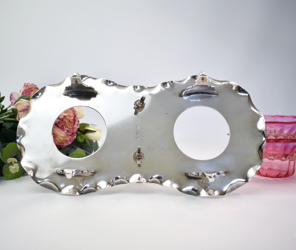 Victorian Cranberry Glass and Silver Plated Double Stand R. Richardson, Sheffield, c.1880 View XIII