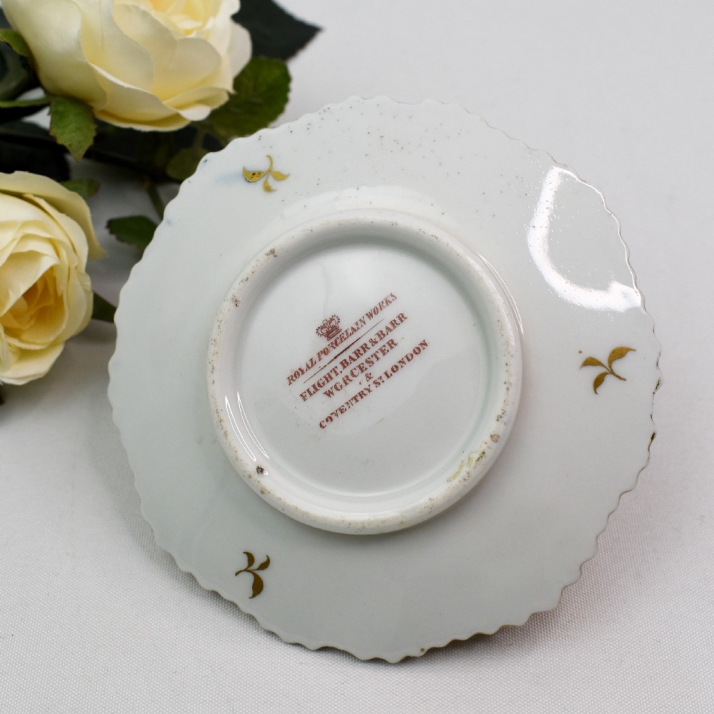 Fine Antique Flight Barr Barr Worcester Porcelain Taperstick Candlestick c.1820 View VI