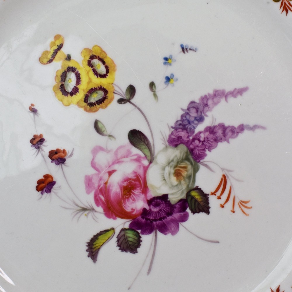 Pair of Spode Felspar Porcelain Dessert Plates, Pattern 4033, c.1825-30 View V