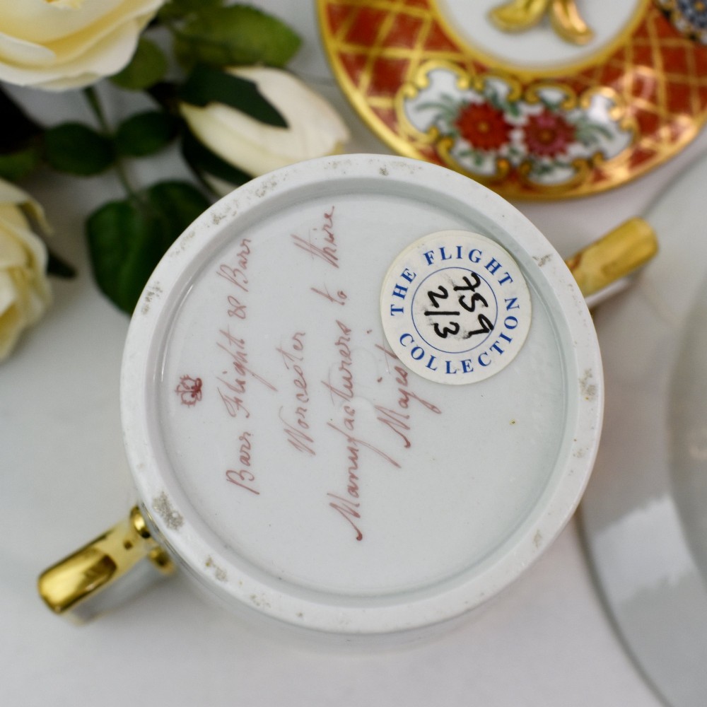 Fine Barr, Flight & Barr Worcester Porcelain Caudle / Chocolate Cup, Cover & Stand, c.1807–1813 View XI
