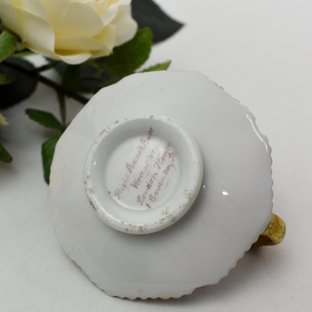 Miniature Flight, Barr & Barr Worcester Porcelain Chamberstick, Circa 1820 View V