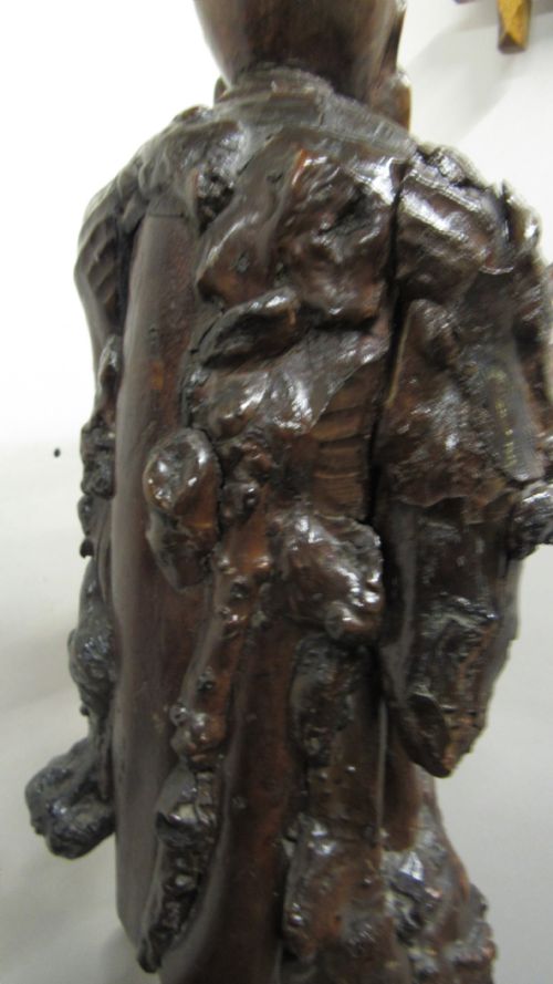 CHINESE ROOT CARVING OF SHOU LAO - ADDITIONAL PHOTO 5