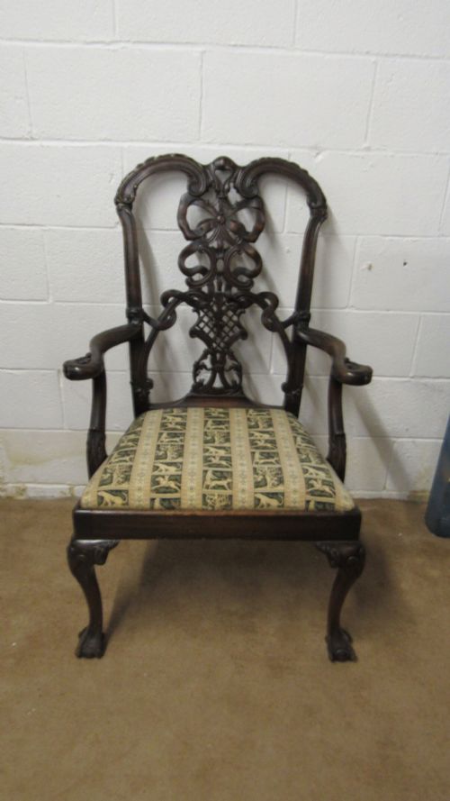 chippendale desk chair - CATEGORY: ANTIQUE CHAIRS - DATED VICTORIAN