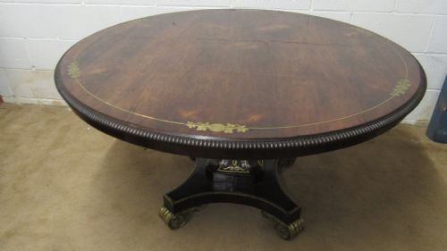 FANTASTIC ROSEWOOD LOO TABLE AFTER GEORGE SMITH - ADDITIONAL PHOTO 3
