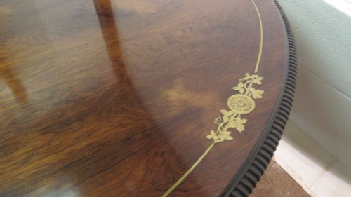 FANTASTIC ROSEWOOD LOO TABLE AFTER GEORGE SMITH - ADDITIONAL PHOTO 6