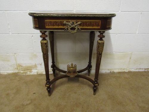 SUPERB MARQUETRY LADIES JEWELRY AND VANITY TABLE - ADDITIONAL PHOTO 6
