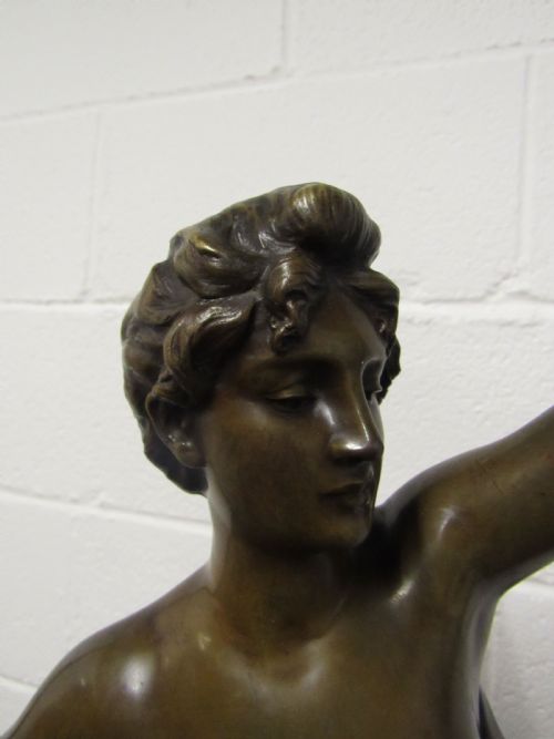 BRONZE LADY ON A EAGLE H LEVASSEUR - ADDITIONAL PHOTO 1
