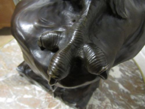 BRONZE LADY ON A EAGLE H LEVASSEUR - ADDITIONAL PHOTO 6