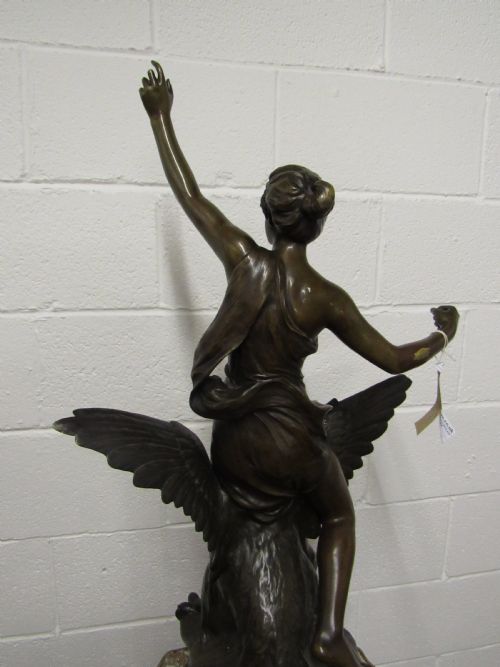 BRONZE LADY ON A EAGLE H LEVASSEUR - ADDITIONAL PHOTO 9
