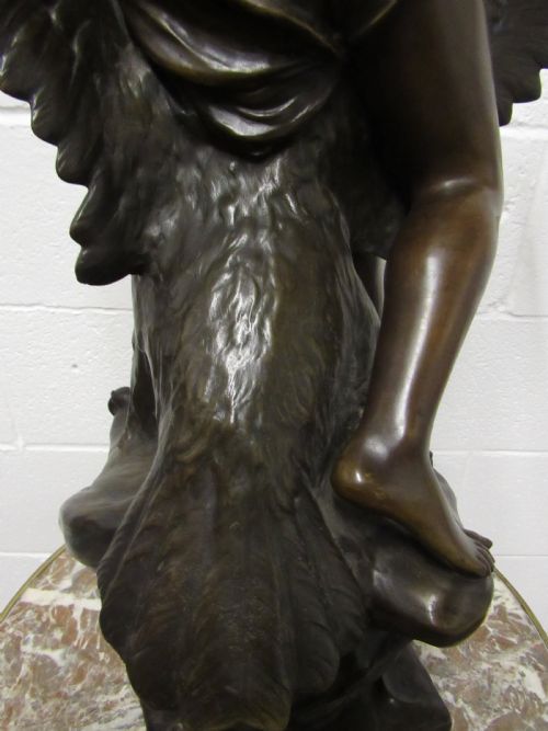 BRONZE LADY ON A EAGLE H LEVASSEUR - ADDITIONAL PHOTO 10