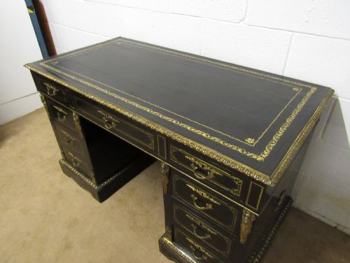 EBONISED ORMOLU MOUNTED DESK - ADDITIONAL PHOTO 5