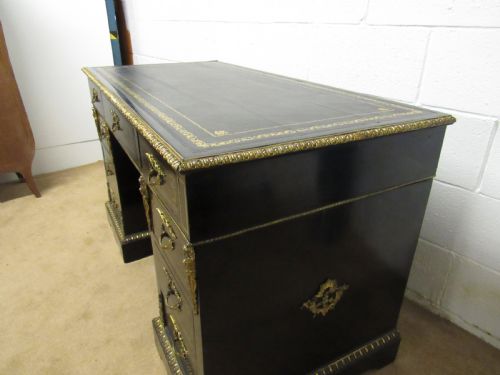 EBONISED ORMOLU MOUNTED DESK - ADDITIONAL PHOTO 6