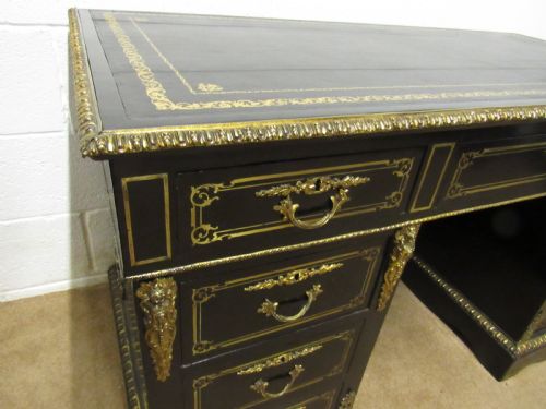 EBONISED ORMOLU MOUNTED DESK - ADDITIONAL PHOTO 8