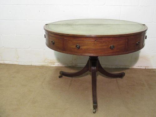 georgian gentlemans stand as a drum table - CATEGORY: ANTIQUE TABLES - DATED GEORGIAN