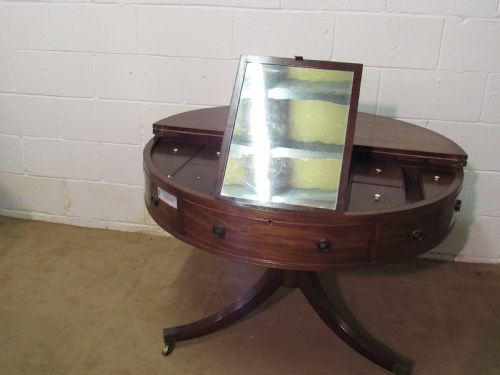 GEORGIAN GENTLEMANS STAND AS A DRUM TABLE - ADDITIONAL PHOTO 7