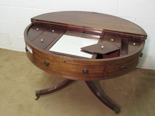 GEORGIAN GENTLEMANS STAND AS A DRUM TABLE - ADDITIONAL PHOTO 10
