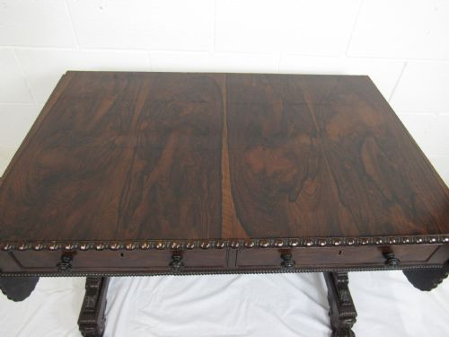 SUPERB 19THC SOFA TABLE - ADDITIONAL PHOTO 7
