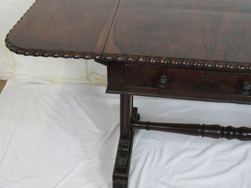 SUPERB 19THC SOFA TABLE - ADDITIONAL PHOTO 10