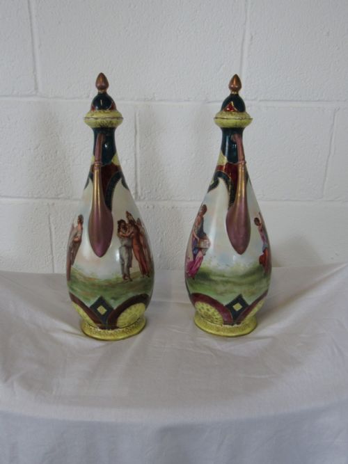 PAIR VIENNA VASES - ADDITIONAL PHOTO 3