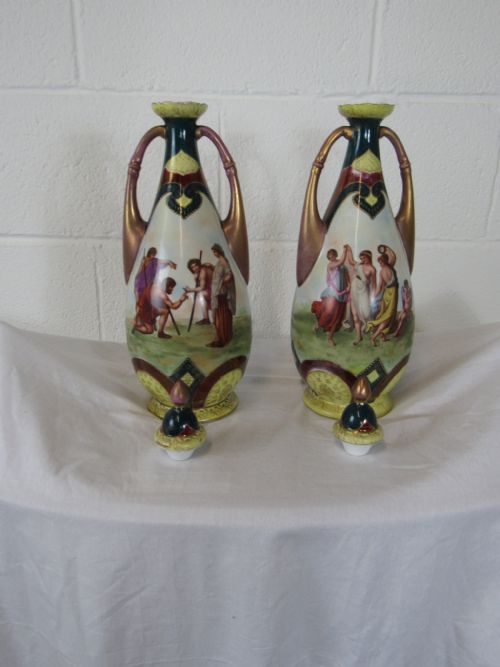 PAIR VIENNA VASES - ADDITIONAL PHOTO 5