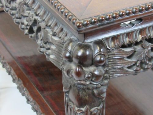 CHINESE CARVED CONSOLE TABLE CIRCA 1870 - ADDITIONAL PHOTO 5