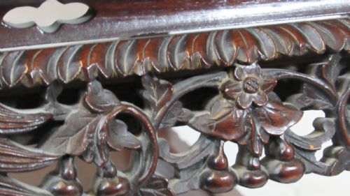CHINESE CARVED CONSOLE TABLE CIRCA 1870 - ADDITIONAL PHOTO 8