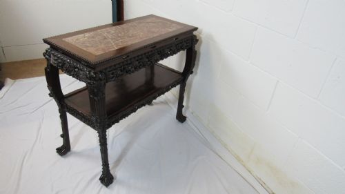 CHINESE CARVED CONSOLE TABLE CIRCA 1870 - ADDITIONAL PHOTO 11