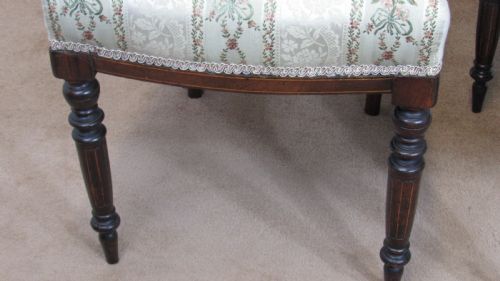 FOUR EDWARDIAN INLAID CHAIRS - ADDITIONAL PHOTO 3