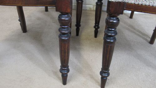 FOUR EDWARDIAN INLAID CHAIRS - ADDITIONAL PHOTO 4
